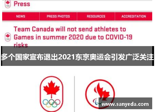 多个国家宣布退出2021东京奥运会引发广泛关注